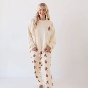 Forever French Adult Sweat Set Gingerbread